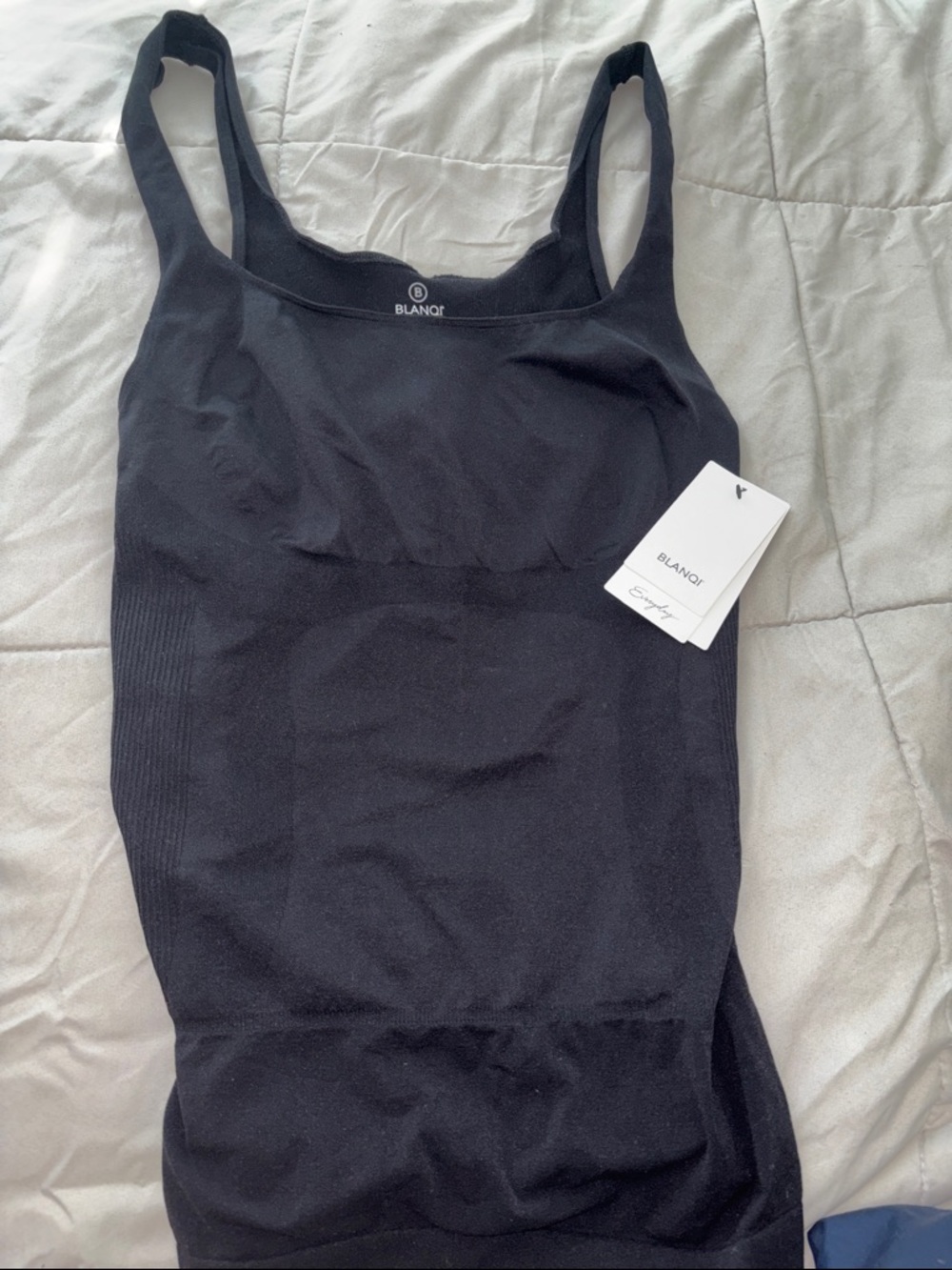 BLANQI Black Supportive Seamless Nursing Tank